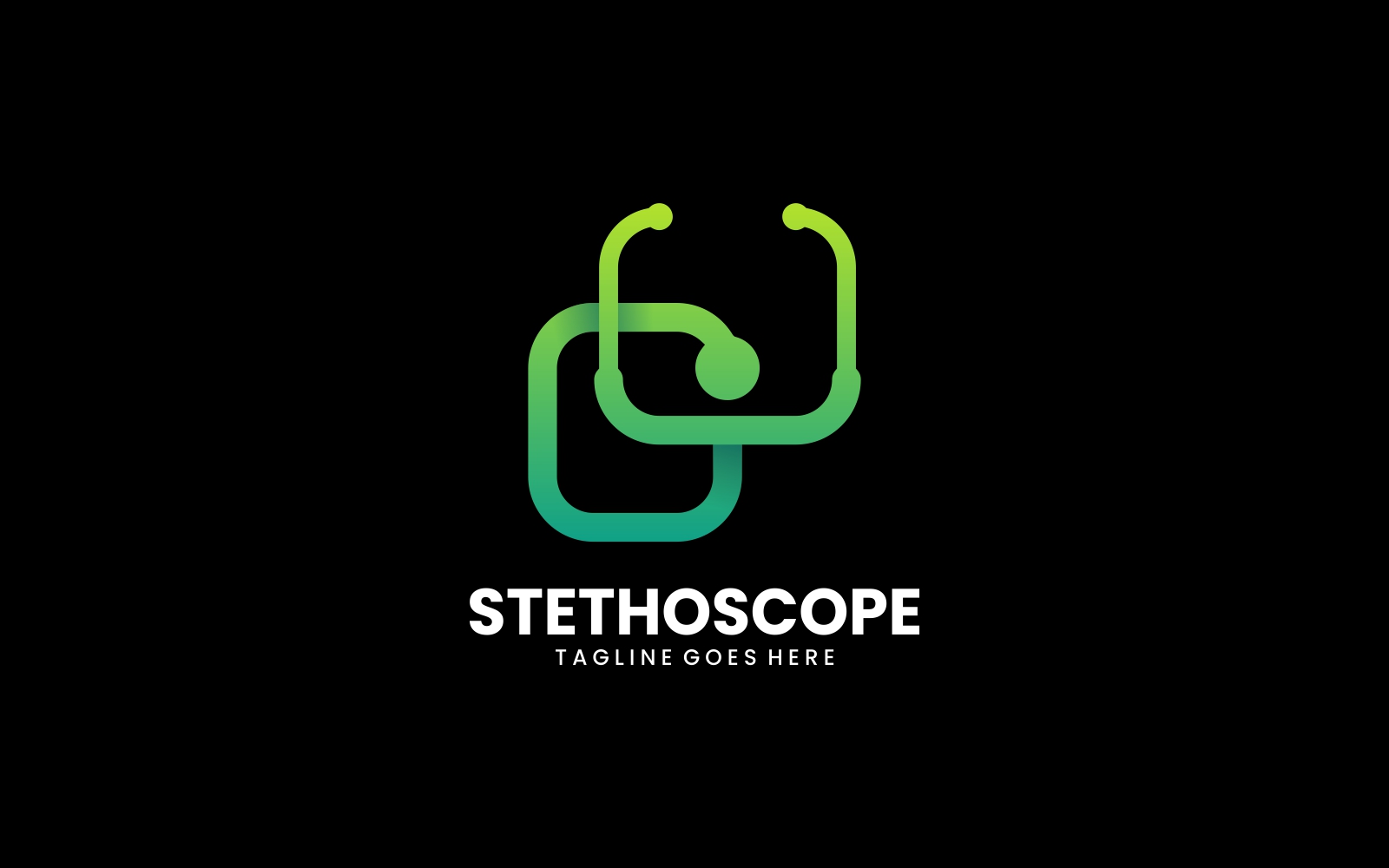 Stethoscope Line Gradient Logo