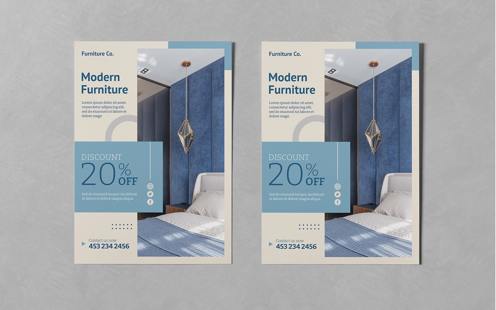 Furniture Flyer Design PSD Templates