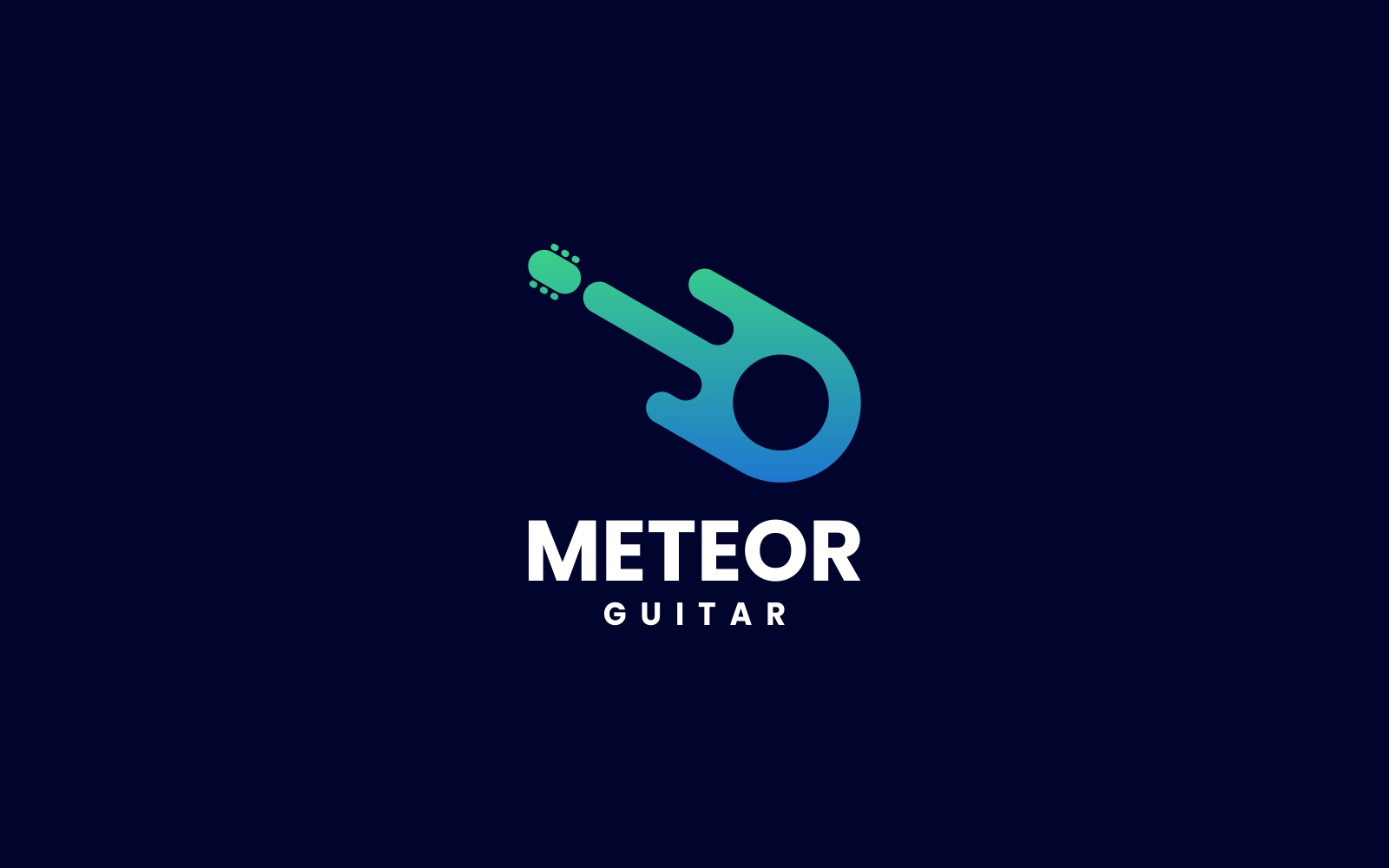 Meteor Guitar Gradient Logo