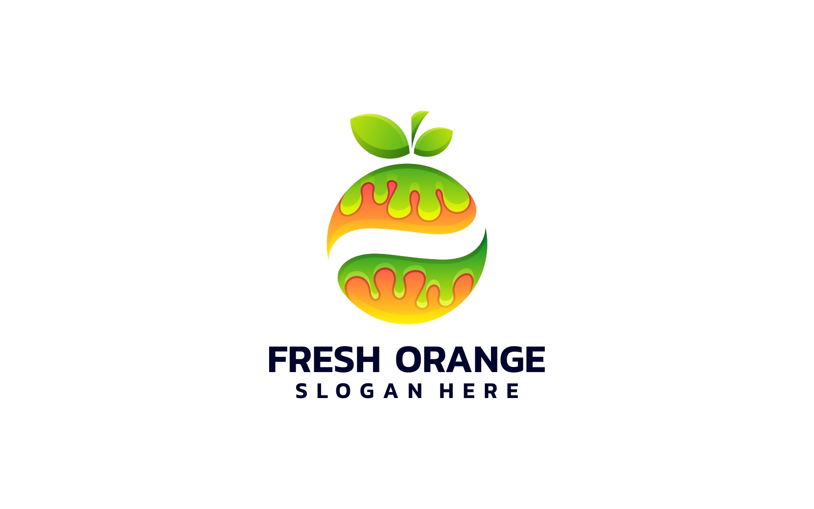 Fresh Orange Gradient Logo Design