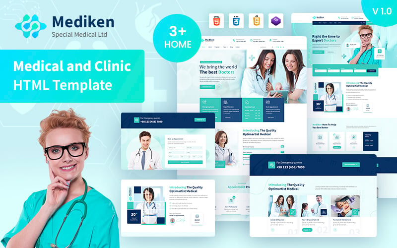 Mediken Medical & Hospital HTML5 Template