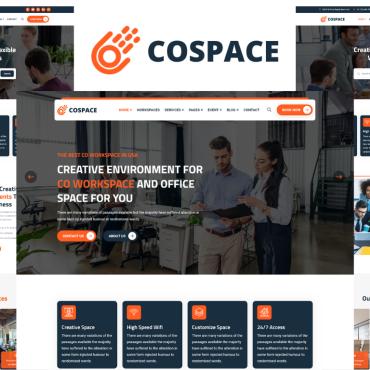 Space Company Responsive Website Templates 239265