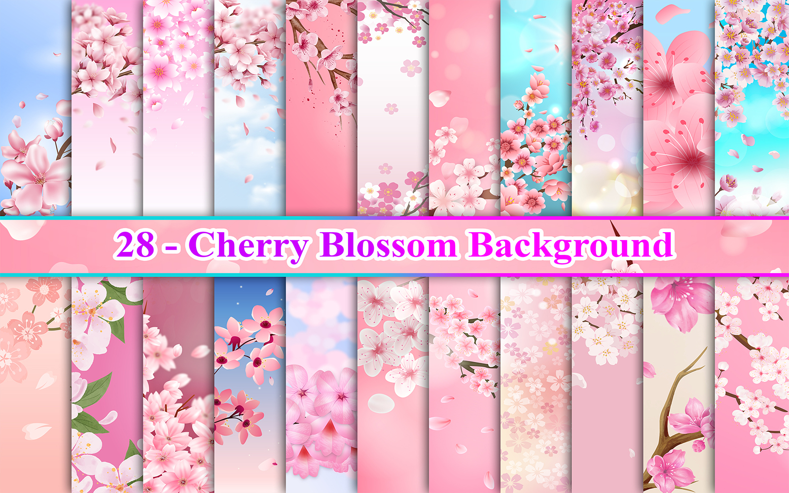 Cherry Blossom Background, Cherry Blossom Flower Background, Floral Background