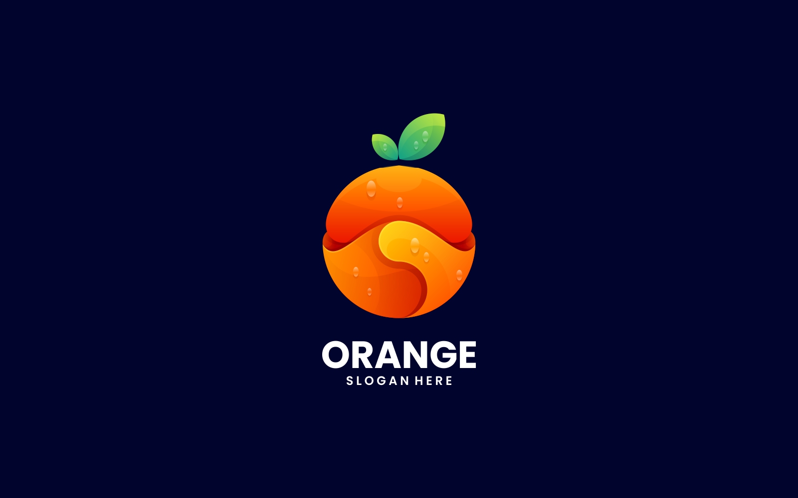 Vector Orange Gradient Logo