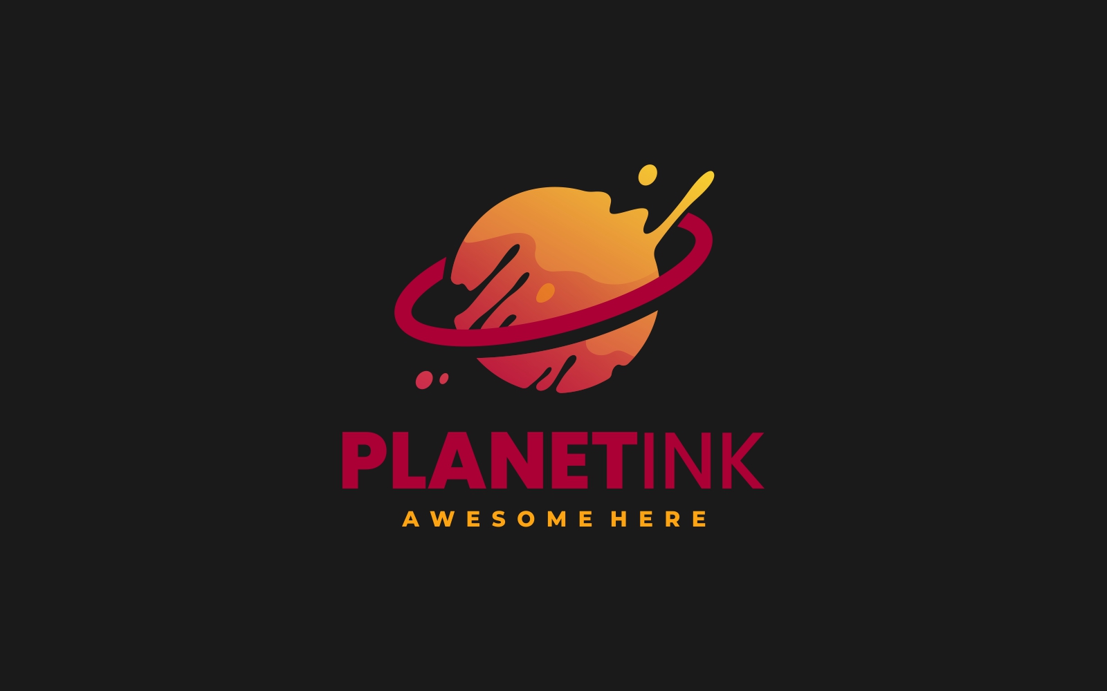 Planet Ink Color Gradient Logo
