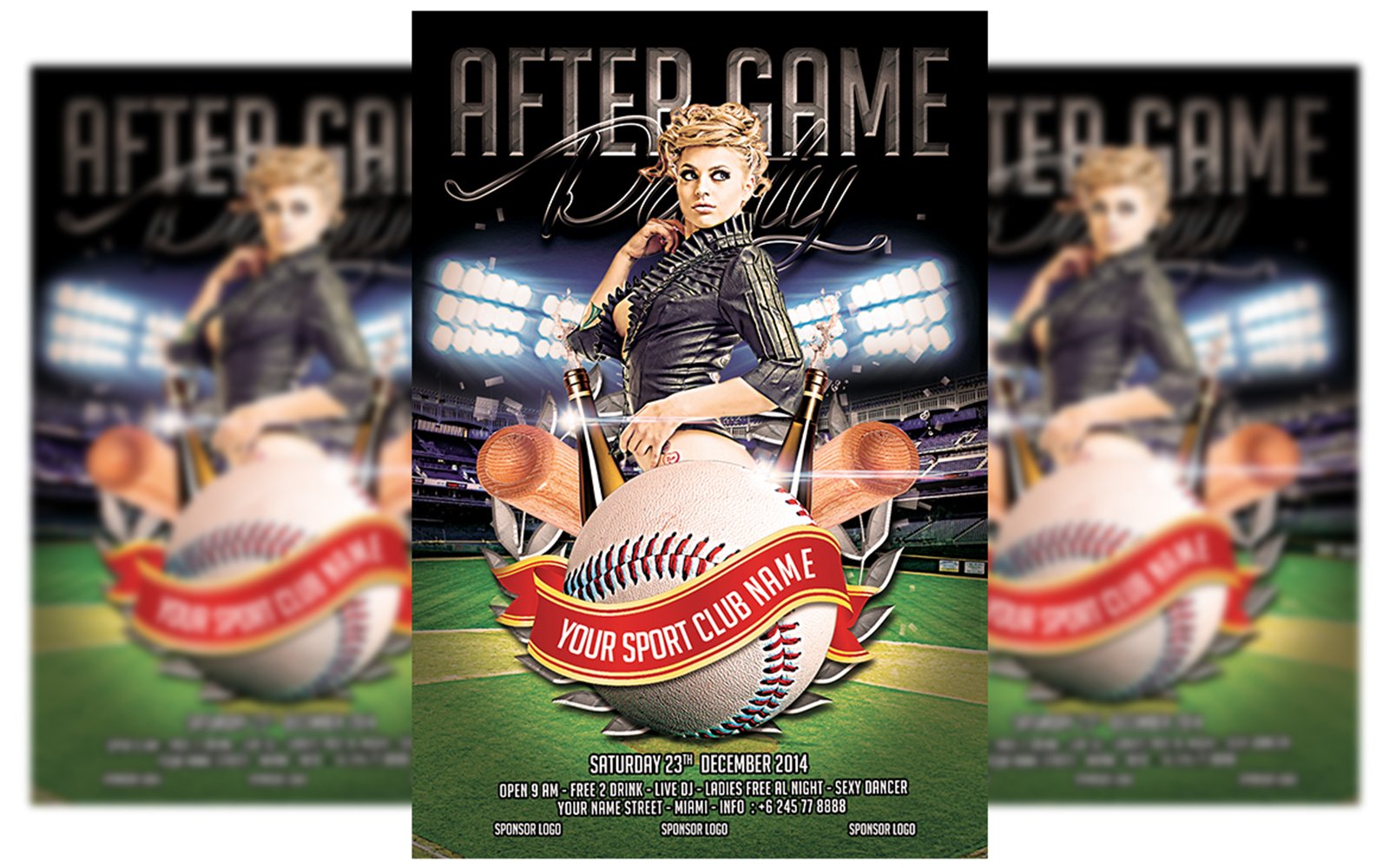 After Game Party Flyer Template