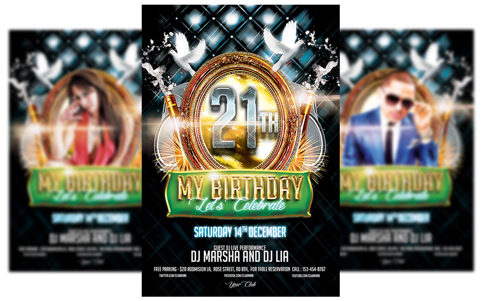 Birthday Party Flyer Template