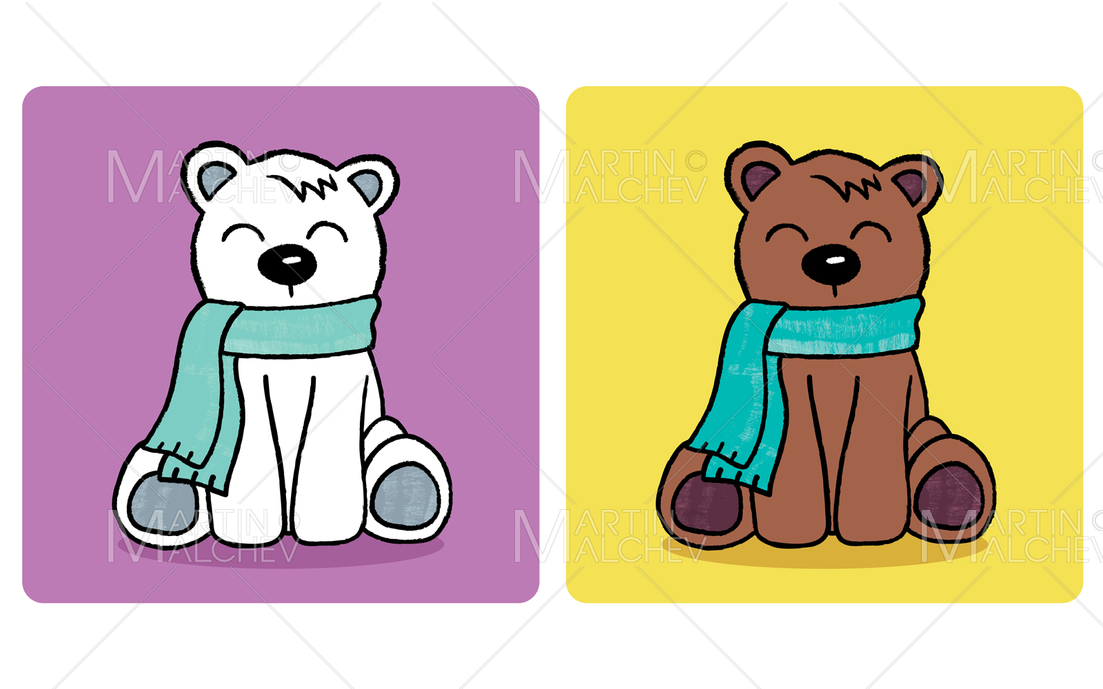 Cute Bear Cub Vector Illustration