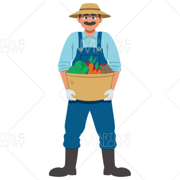 Vegetable Person Illustrations Templates 239467