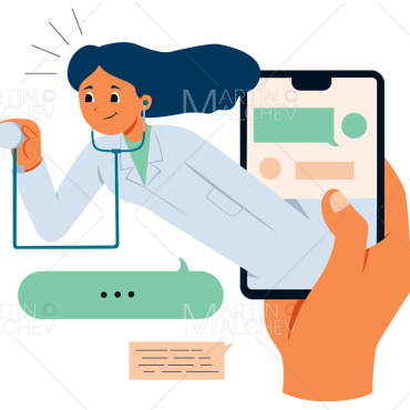 Medicine Online Illustrations Templates 239477