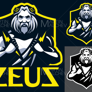 Zeus Mascot Illustrations Templates 239487