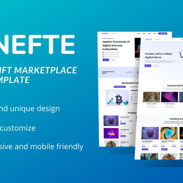 Marketplace Digital Responsive Website Templates 239493