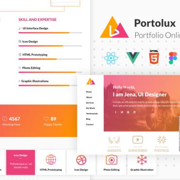 Profile Personal Landing Page Templates 239505
