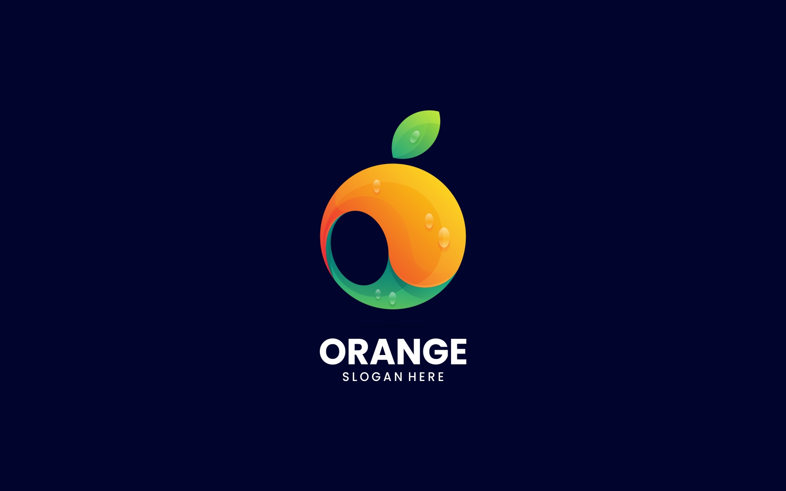 Orange Gradient Color Logo