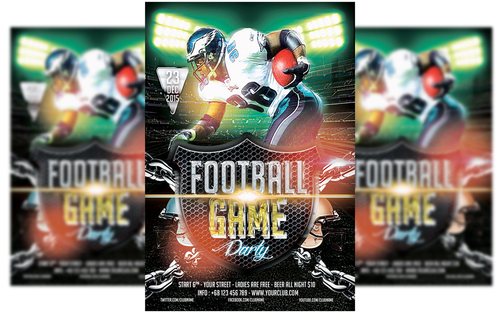 American Football Flyer  Template