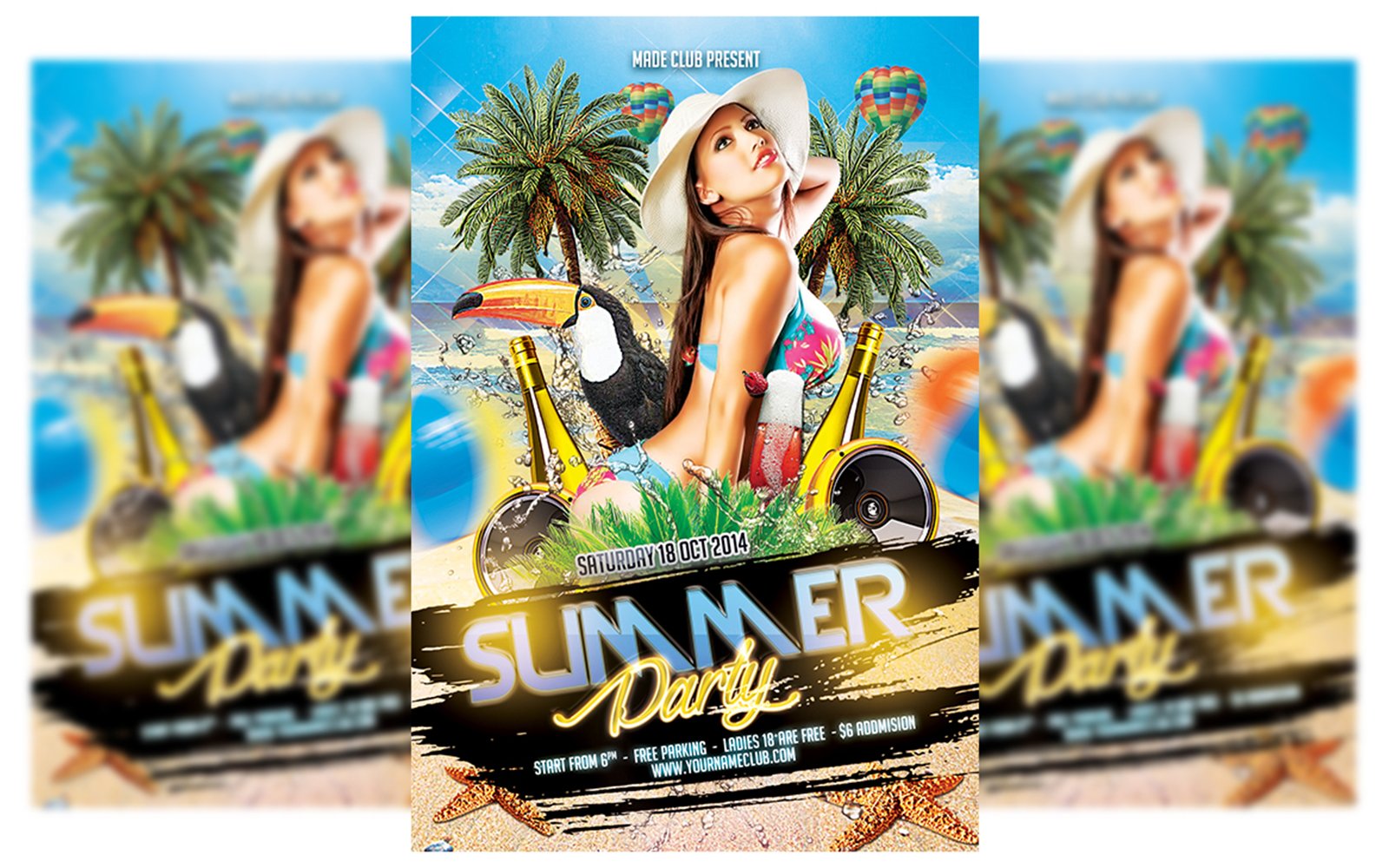 New Summer Party Flyer Template