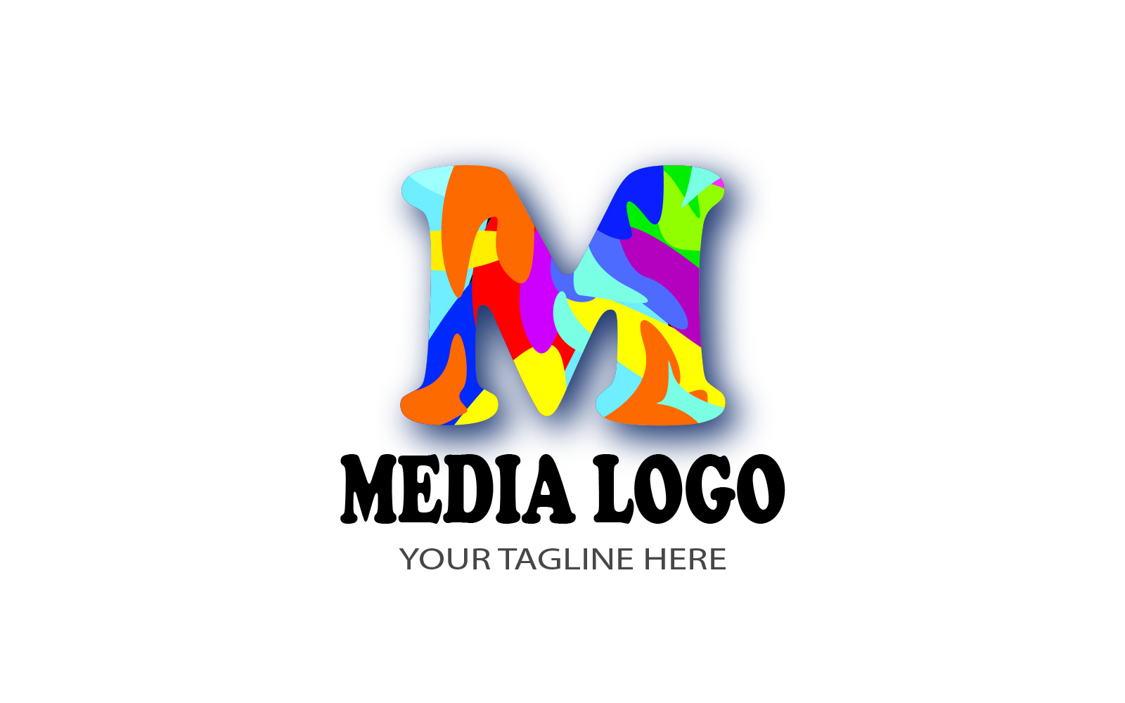 Media Logo M Letter Paints All Colors