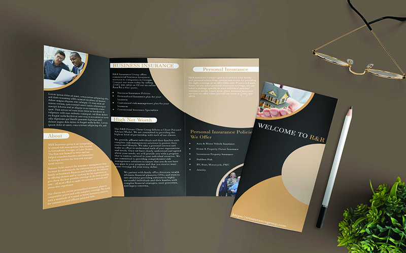 Tri-Fold Brochure For Business and Companies