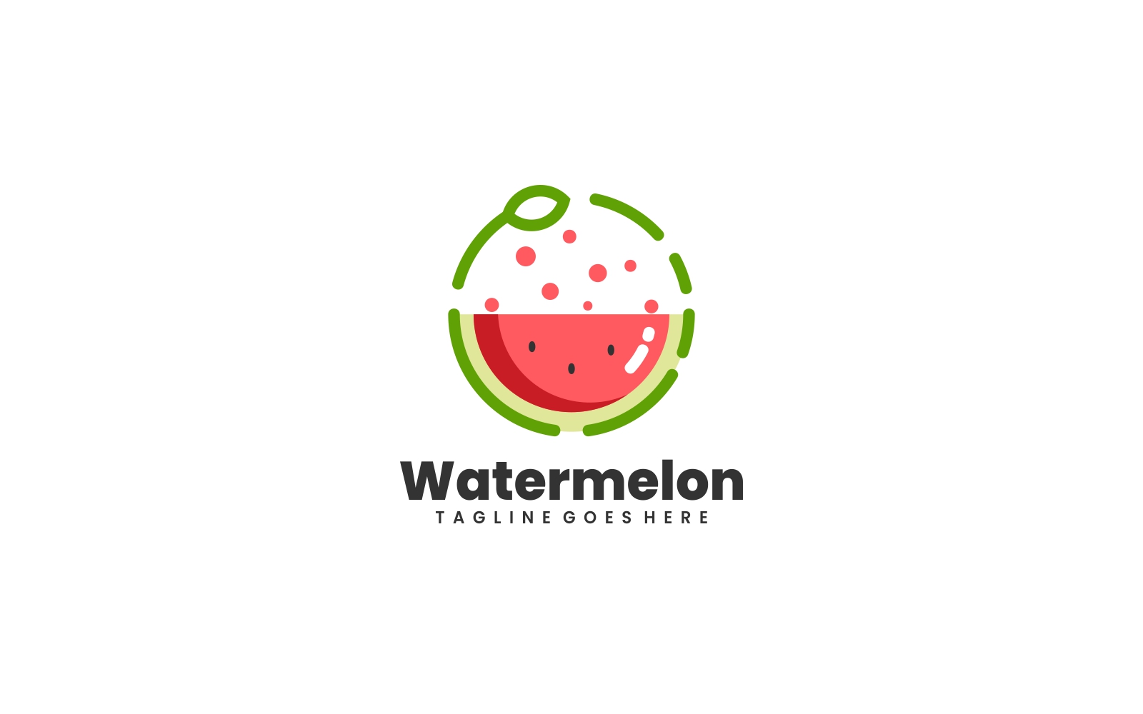 Watermelon Simple Logo Style