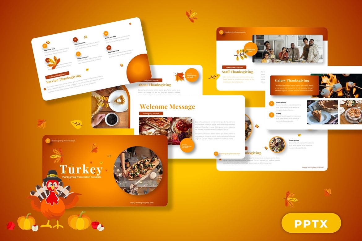 Turkey - Happy Thanksgiving Powerpoint