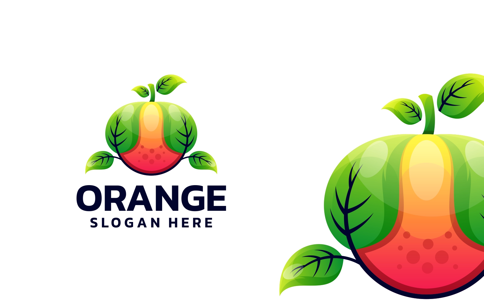 Nature Orange Gradient Logo