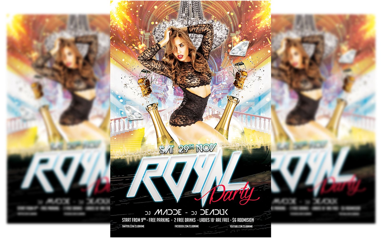 Royal Party Flyer Template