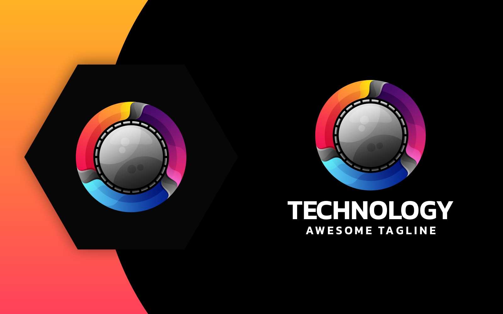Technology Colorful Logo Design