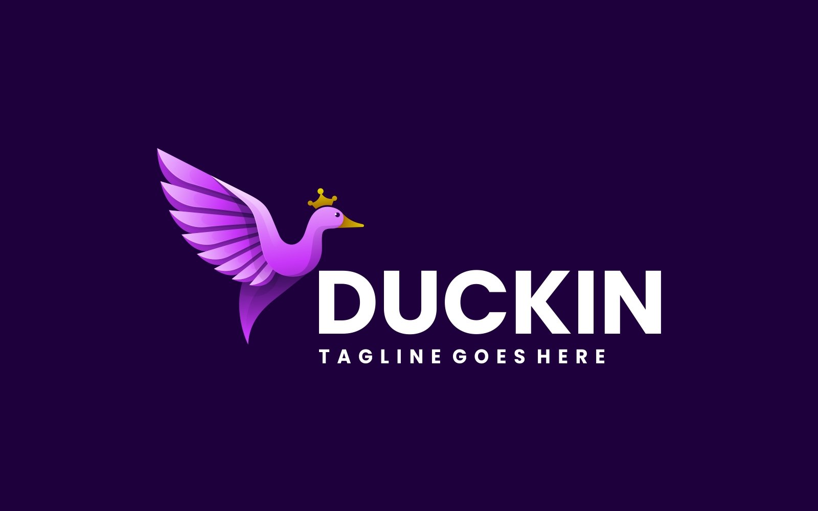 Duck Color Gradient Logo Design