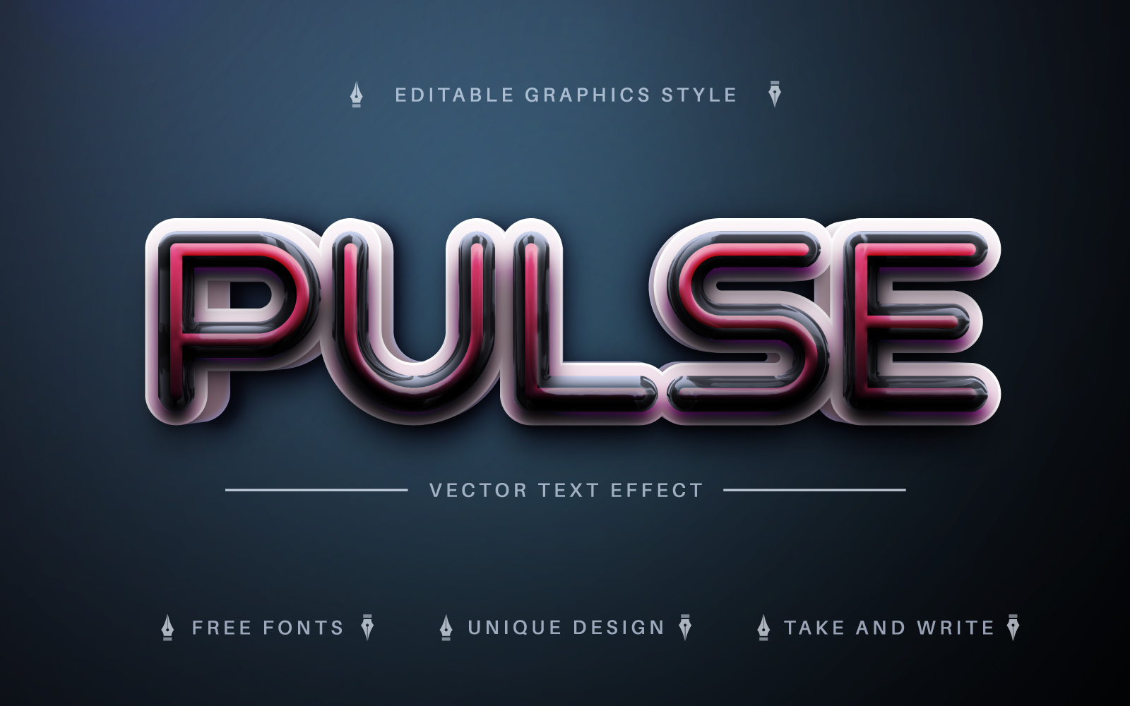 Reaistic 3D - Editable Text Effect, Font Style, Graphicsd Illustration