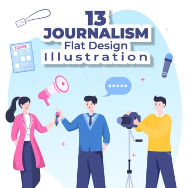 Journalist Journal Illustrations Templates 240382