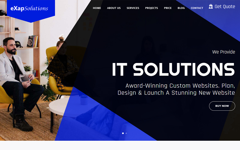 eXap - IT Solutions & Software Company Website Template