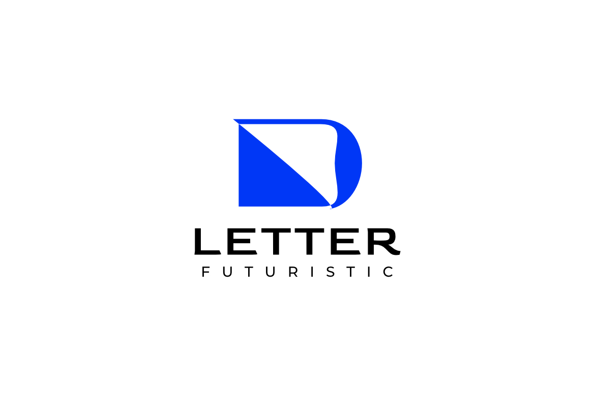 Letter D Modern Blue Startup Logo