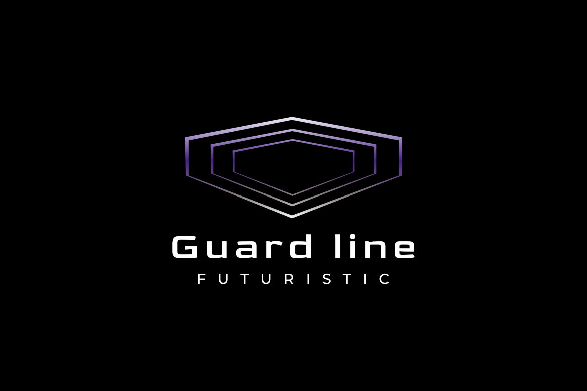 Guard Line Techno Scifi Logo