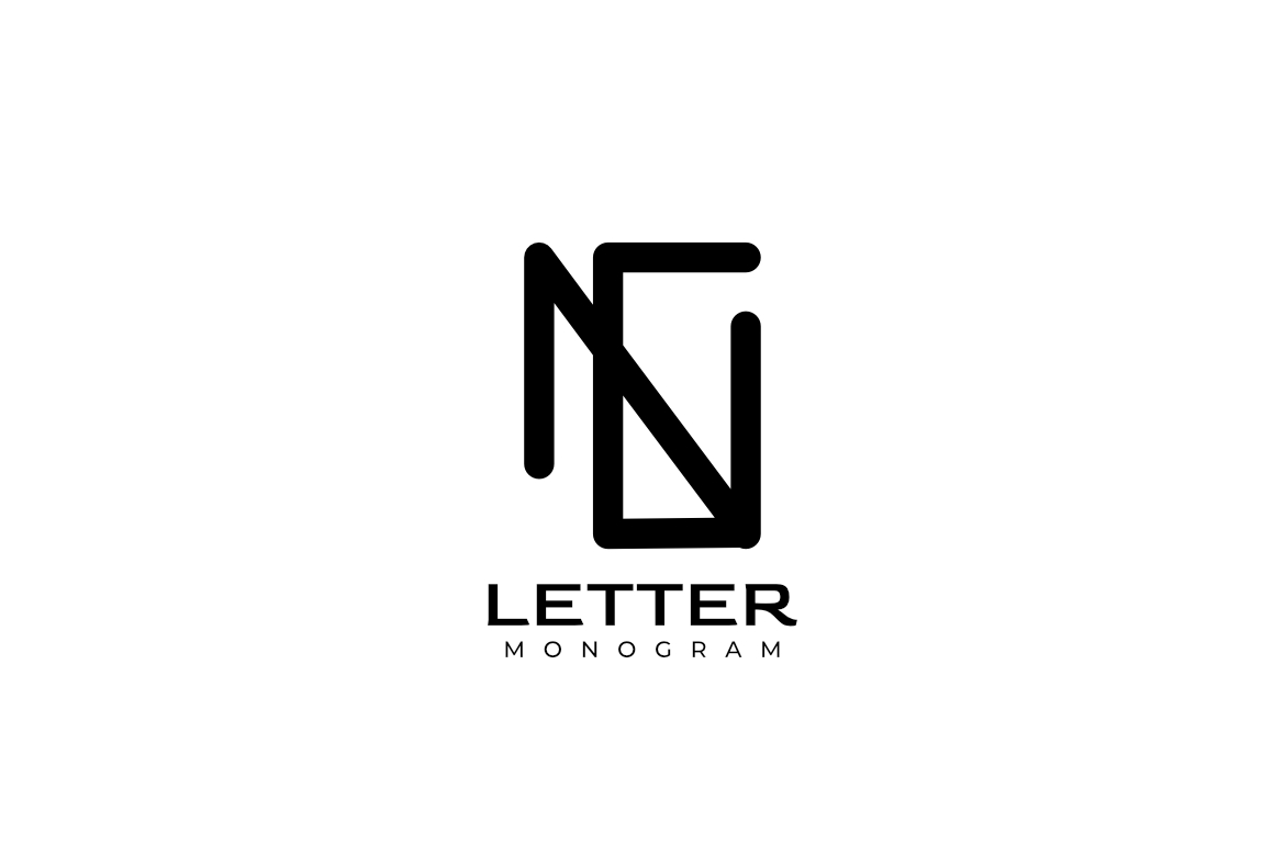 Monogram Letter  Letter NCG Flat Logo