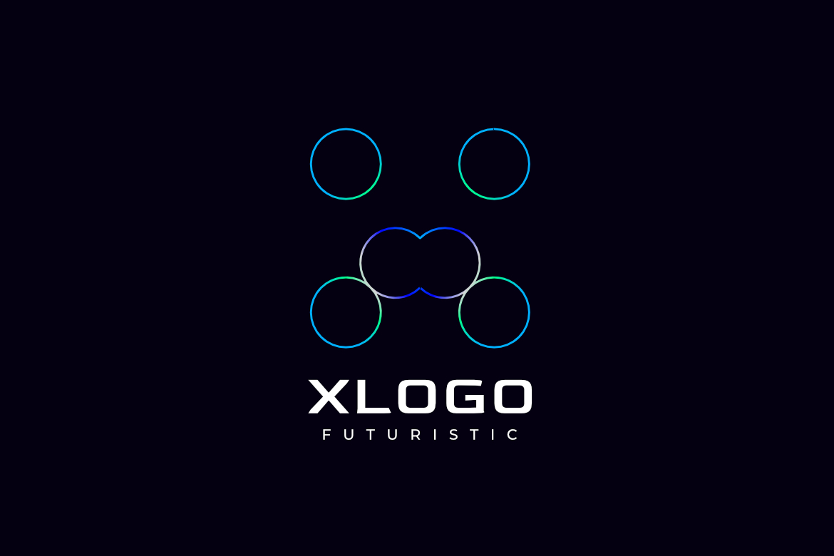 Letter X Tech Future Logo