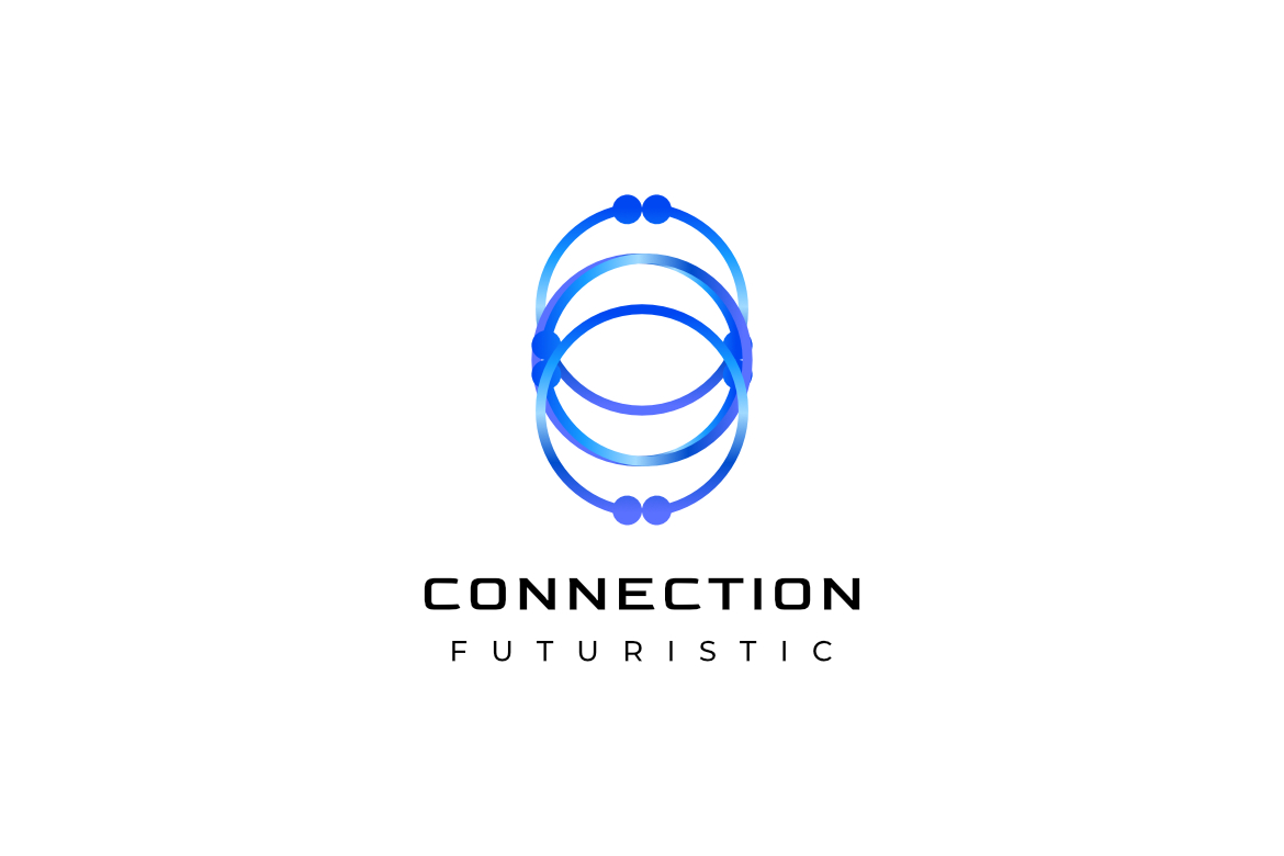 Ring Letter O Connection Logo