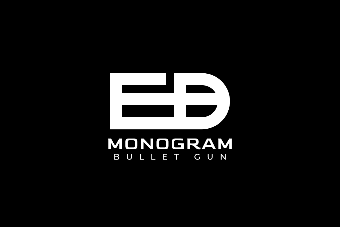 Bullet Corporate Simple Monogram Letter ED Logo