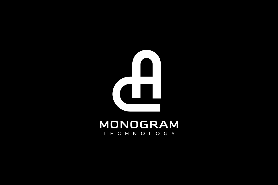 Corporate Simple Monogram Letter CA Logo