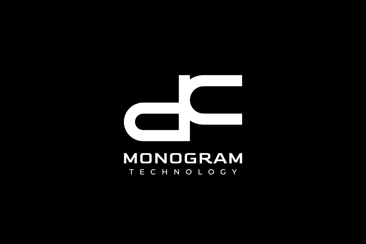 Corporate Simple Monogram Letter DC Logo