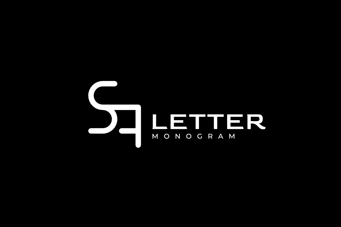 Corporate Simple Monogram Letter SF Logo