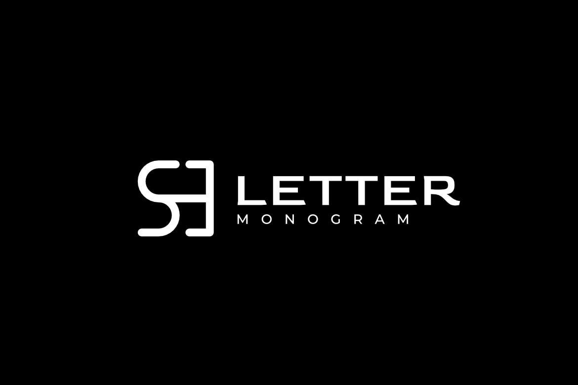 Corporate Simple Monogram Letter SHE Logo