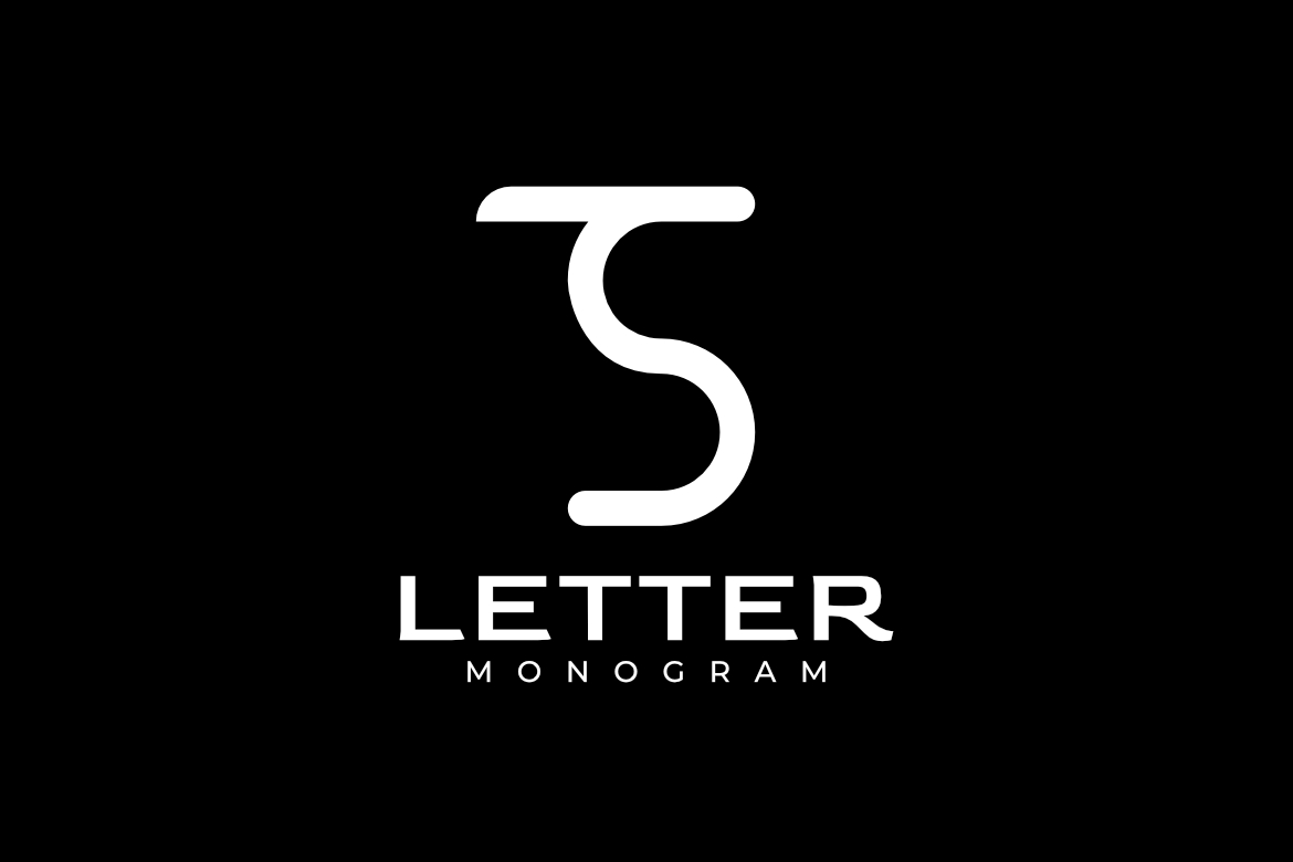 Corporate Simple Monogram Letter TS Logo
