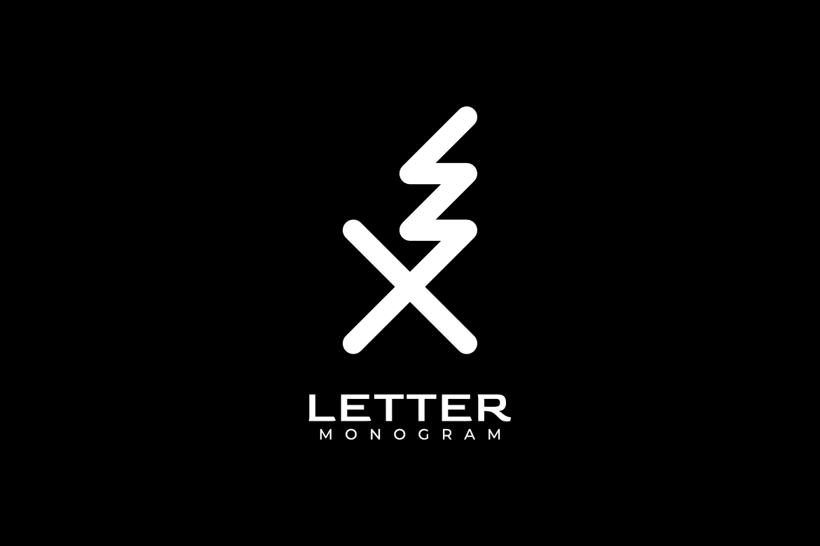 Corporate Simple Monogram Letter XW Logo