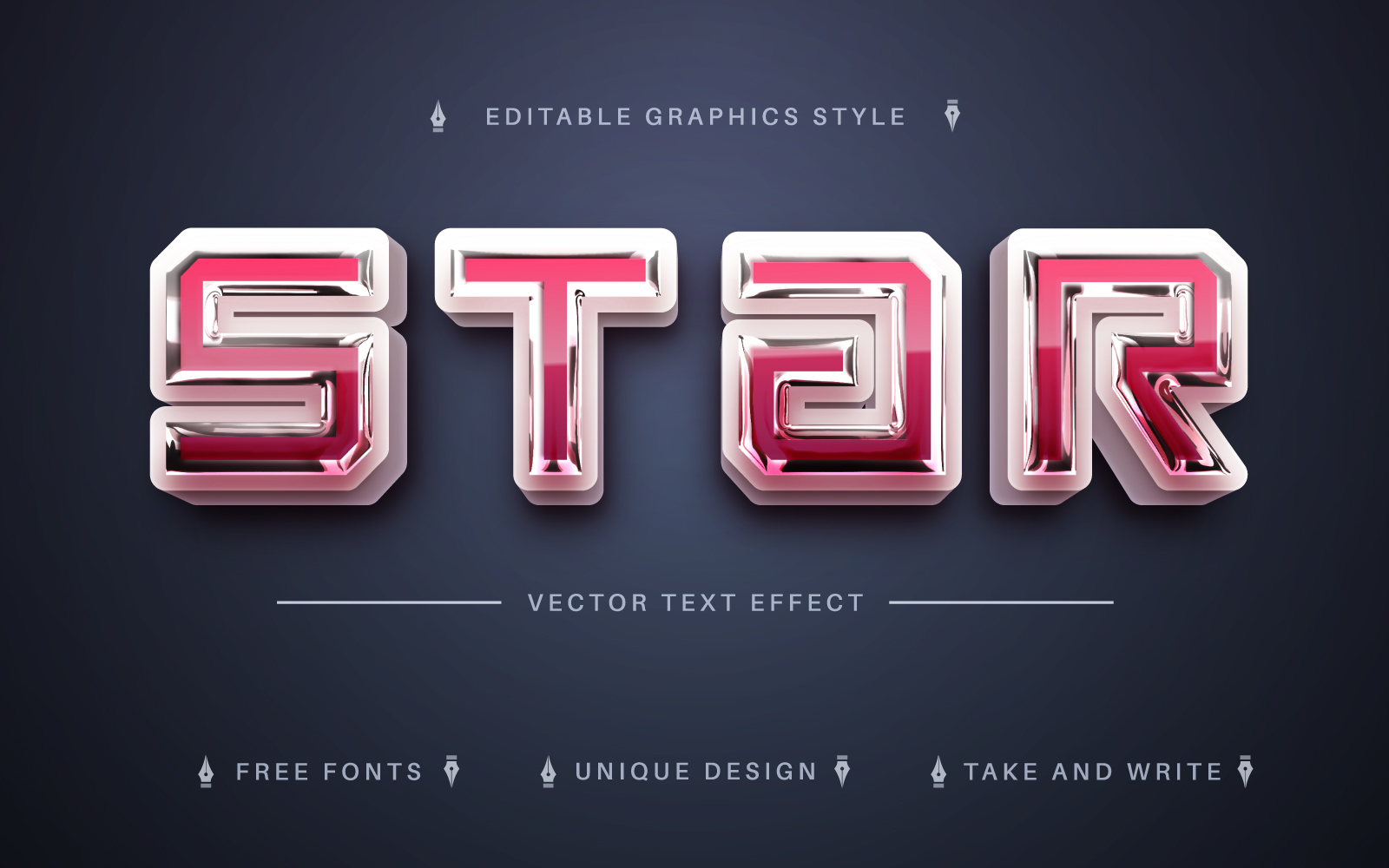 Realistic 3D - Editable Text Effect, Font Style, Graphics Illustration