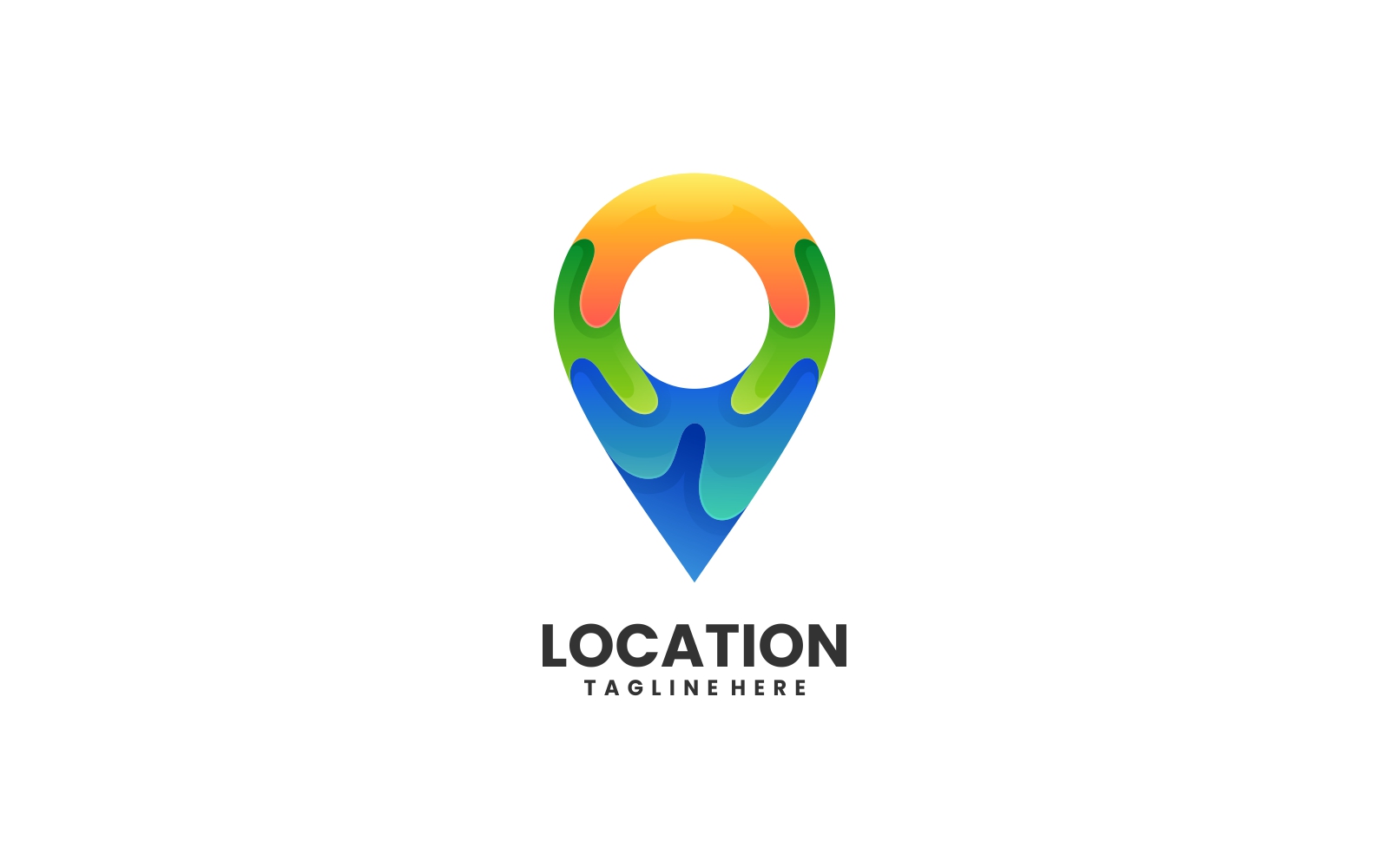 Location Colorful Logo Style