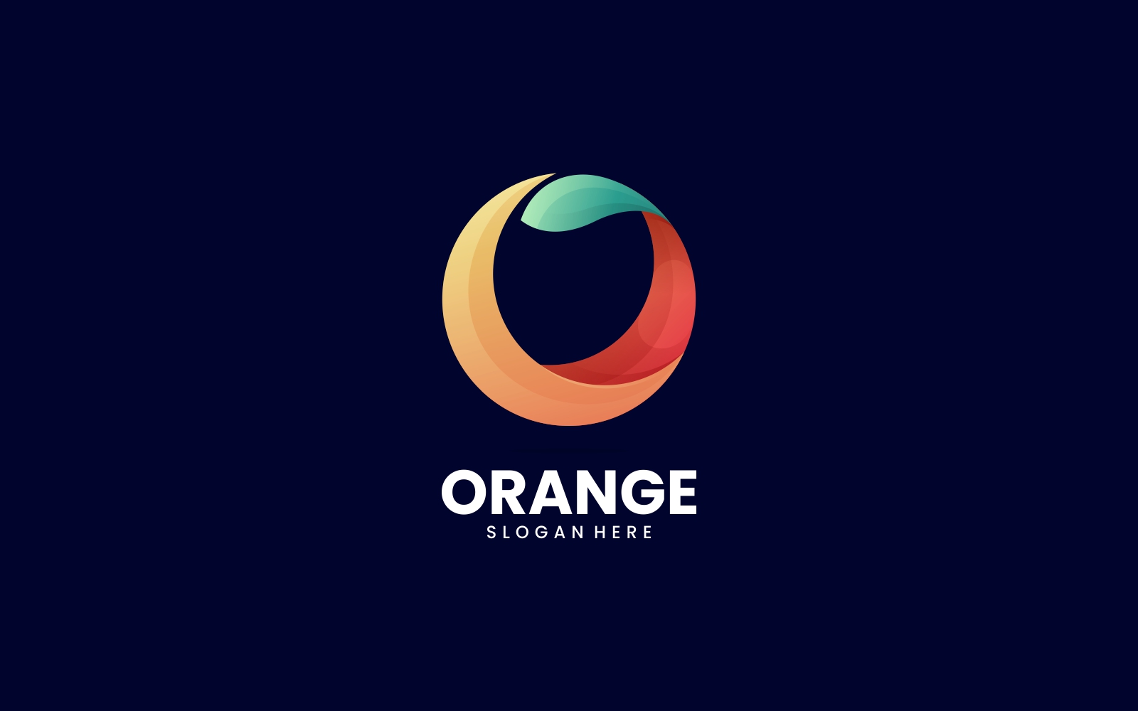 Letter Orange Gradient Logo
