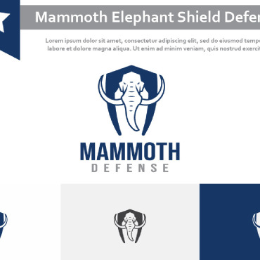 Mammoth Elephant Logo Templates 240846