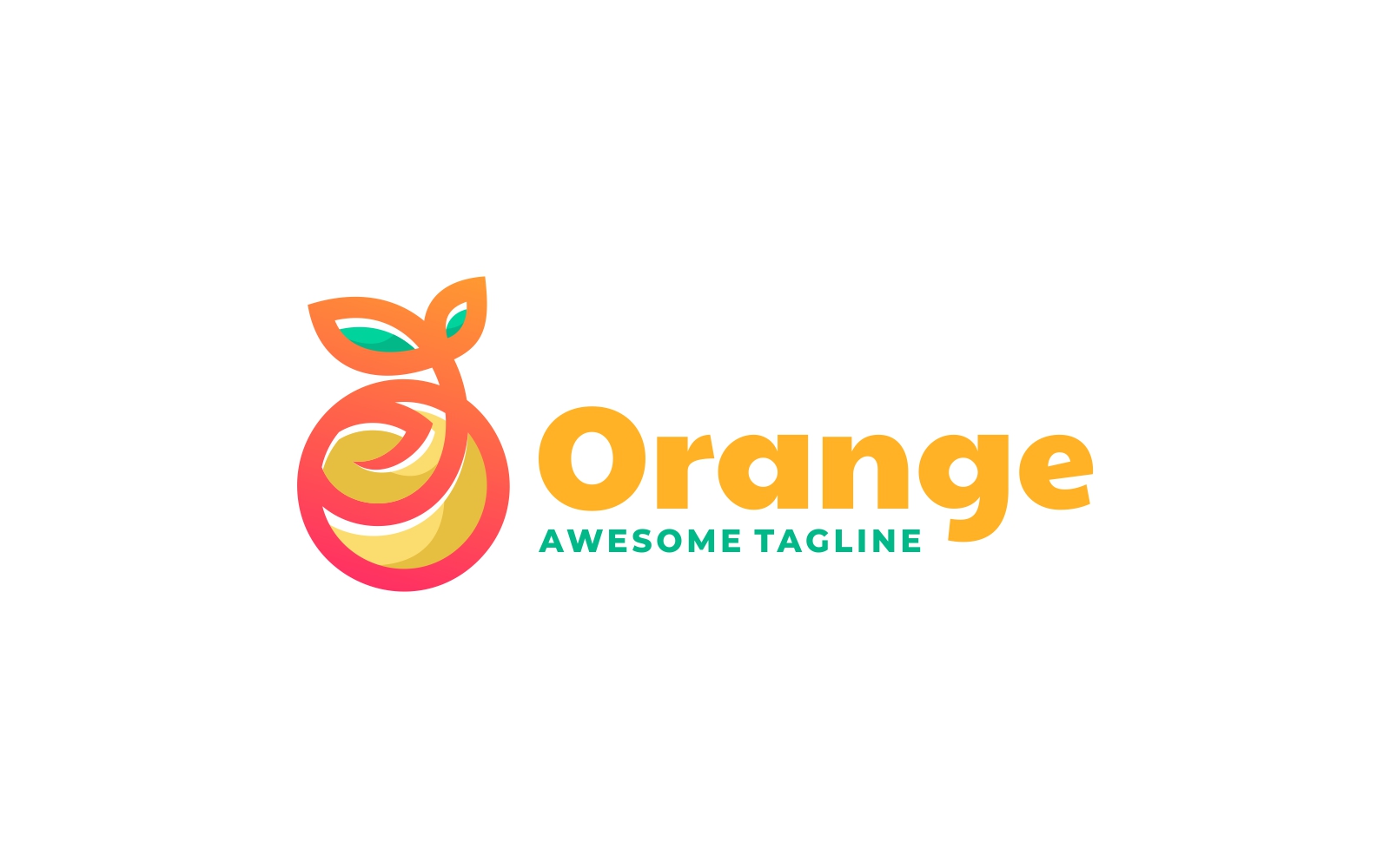 Orange Line Gradient Logo