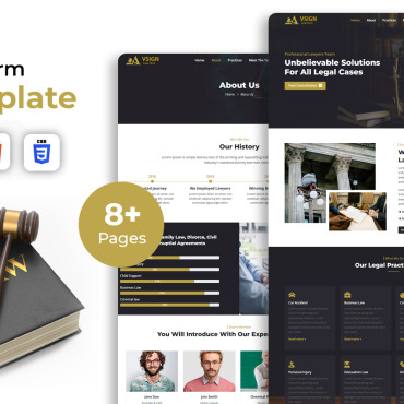 Law Firm Responsive Website Templates 241004