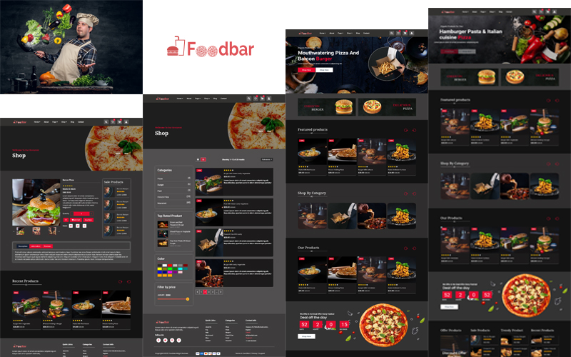 FoodBar - Fast Food & Restaurant HTML Template